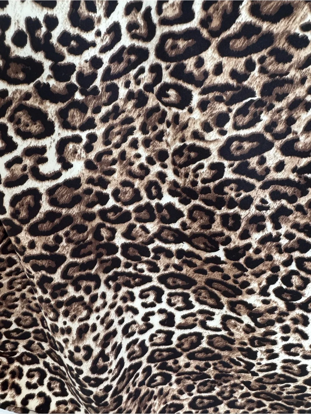 Ellen Tracy Leopard Print Sleeveless Shell in Brown and Black - Picture 6 of 8